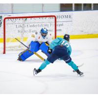 Sarah Fillier of the New York Sirens looks for a shot against the Toronto Sceptres