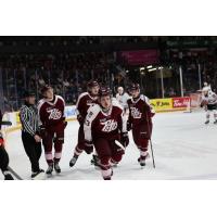 Peterborough Petes centre Gavin Bryant leads the charge