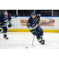 Forward Nishaan Parmar with the Seattle Thunderbirds