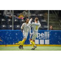 San Diego Sockers' Drew Ruggles and Ben Ramin on game night